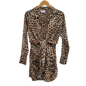 RUNAWAY The Label Ruby Dress in Leopard Print size XS